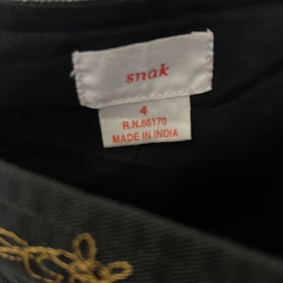 Anthropologie Snak silk embroidered midi skirt size 4 - Picture 3 of 6